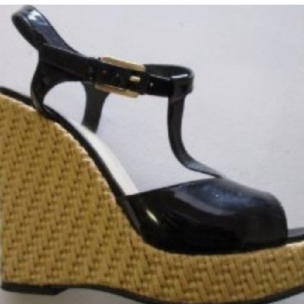 Bally leather wedge sandals. - Picture 2 of 7